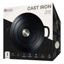 Black 3.2L Cast Iron Braiser